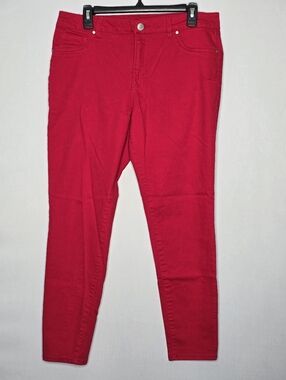 d. jeans Vibrant Red Trousers